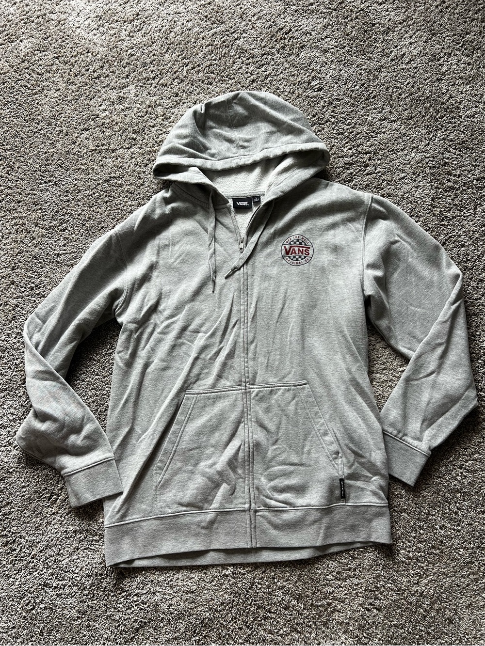 Vans Grey Zip-Up Hoodie Jacket